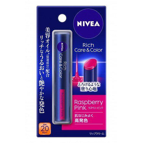 Nivea Rich Care & Color Lip - Raspberry Pink 2g