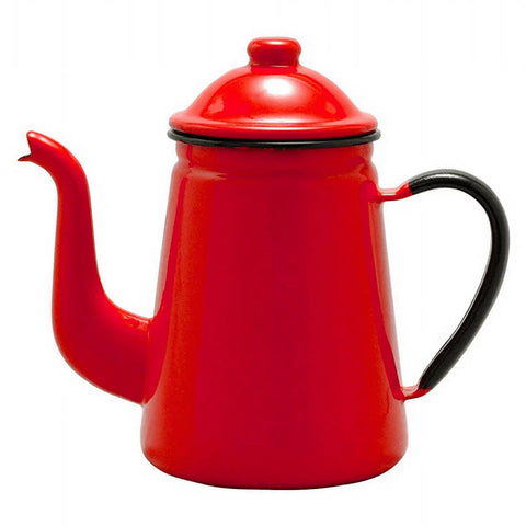 Noda Horo Enamel Coffee Pot #11 - Red