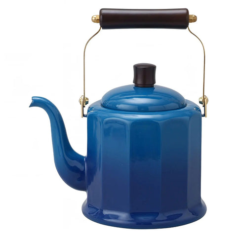 Noda Horo Enamelware Induction Dodecagonal Classic Kettle Blue