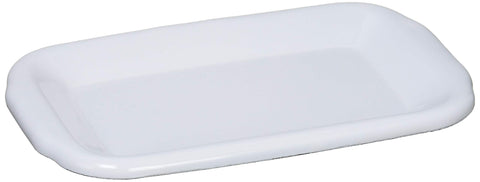 Noda Horo White Series Enamel Lid For Rectangular Deep S Made In Japan - Hff-S