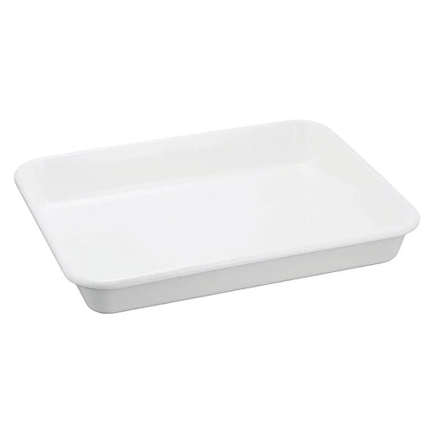 Noda Horo White Series Enamel Nestable Meal Prep Baking Tray No.10