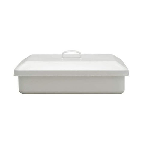 Noda Horo Japan Dg-35W Enamel Tool Box All White 475274