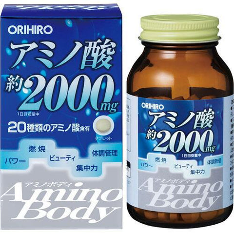 Orihiro Amino Body 250 Tablets - Japanese Vitamins, Minerals And Health Supplements