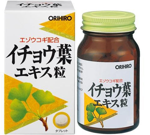 Orihiro Ginkgo Biloba Leaf Extract 240 Tablets - Japanese Herbal Supplements