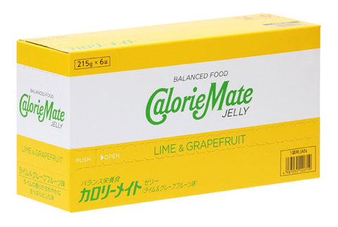 Calorie Mate Jelly Lime & Grapefruit Flavor 215G From Otsuka Pharmaceutical Japan - 6 Bags