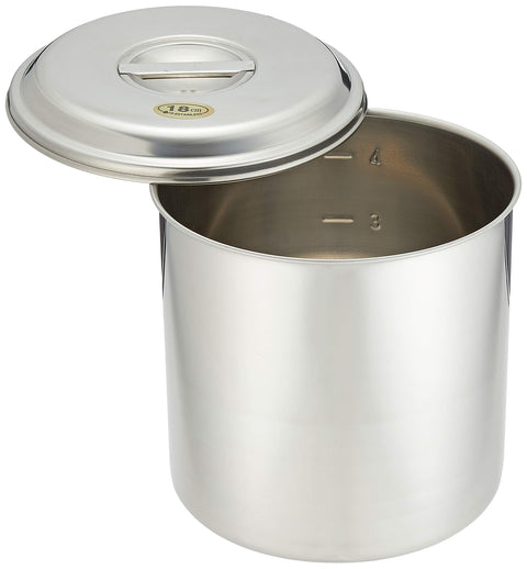 Endo Shoji Japan Akt13018 18Cm Molybdenum Stainless Steel Round Kitchen Pot With Hands - Made In Japan