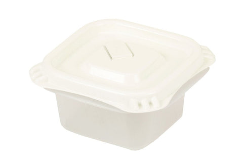 Pearl Metal Kinzoku Square Storage Container Set - 4Pcs Made In Japan Tsubame Sanjo - Hb-2907 White