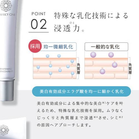 Perfect One Medicinal Whitening Concentrate Moisturizing 18g - Japanese Whitening Serum