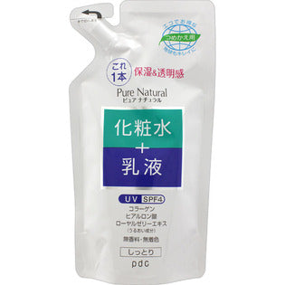 Pdc Pure Natural Lotion & Emulsion Uv Protection 200ml [refill] - Japanese Facial Care