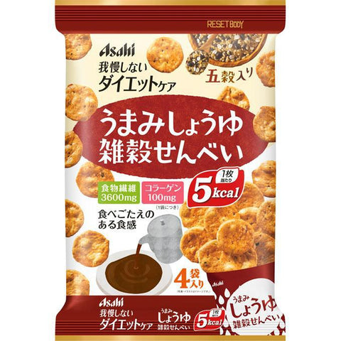 Asahi Reset Body Millet Rice Cracker 22g × 4 Bags - Japanese Health Foods And Drinks