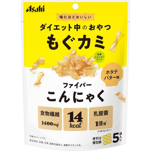 Asahi Reset Body Mogukami Fiber Scallop Butter Flavor 5g × 5 Bags - Japan Diet Food