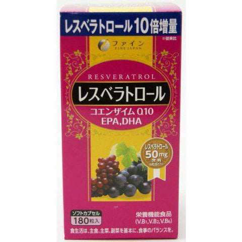 Fine Resveratrol For 30 Days 450mg x 180 Tablets - Japanese Vitamins, Minerals And Supplements