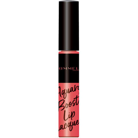 Rimmel Aqualy Boost Lip Lacquer 010 Petal Pink SPF25PA+UV 6ml - Lipstick Brands In Japan