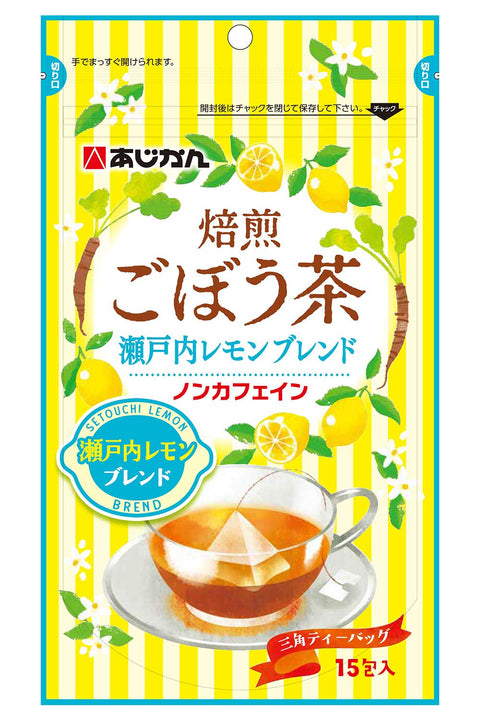 Ajikan Roasted Burdock Tea Setouchi Lemon Blend 15 Packages Japan (400Cc/6L)