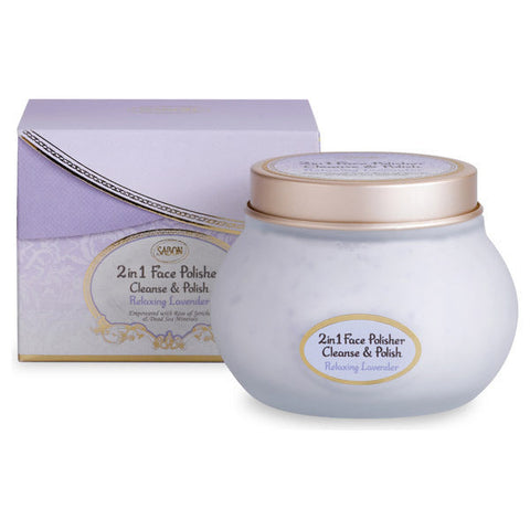 Sabon Face Polisher Relaxing Lavender Scent - Japanese Scrub Face Wash - Facial Wash Brand