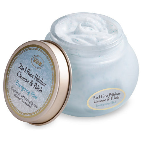 Sabon 2in1 Face Polisher Cleanse & Polish (Energizing Mint)  200m - Japanese Facial Cleanser