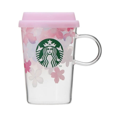 Starbucks Sakura 2022 Heat Resistant Glass Mug Gradient 355ml - Japanese Starbucks Glass Mugs