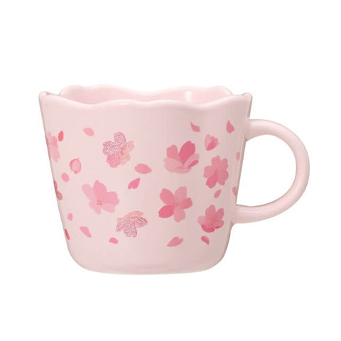 Starbucks Sakura 2022 Mug Glitter Petal 296ml - Japanese Cute Starbucks Mugs