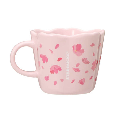 Starbucks Sakura 2022 Mug Glitter Petal 296ml - Japanese Cute Starbucks Mugs