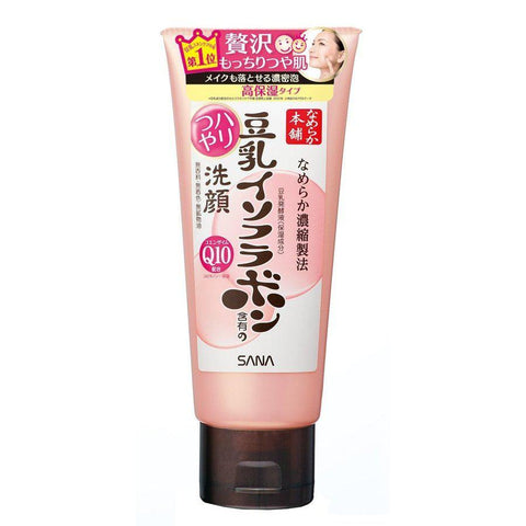 Sana Nameraka Honpo Haritsuya Soy Isoflavone Q10 Face Wash 150G