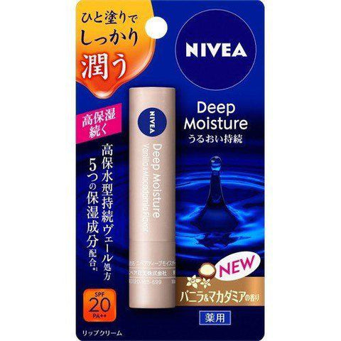 Scent 2.2g of Nivea Deep Moisture lip Vanilla & Macadamia