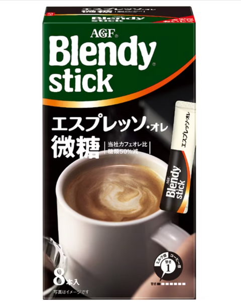 Ajinomoto Agf Blendy Stick Espresso Au Lait 8 Sticks - Japanese Instant Coffee