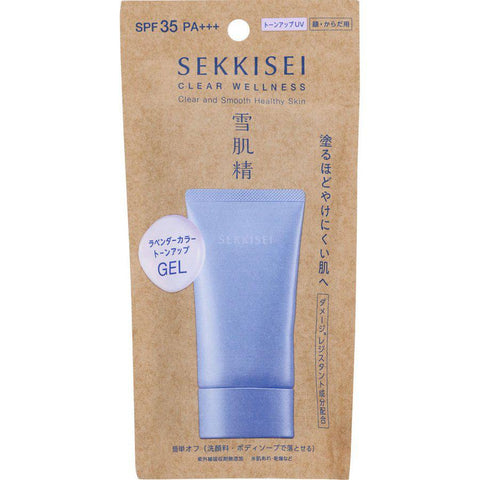 Sekkisei clear Wellness tone up UV Gel SPF35 · PA +++