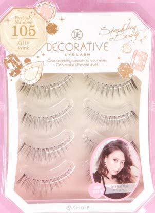 Sho-Bi Japan Decorative Eyelashes Set Of 3 - 105 Kitty Wink