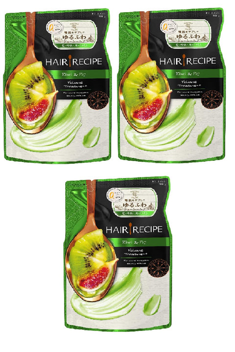 3-Piece Hair Recipe Kiwi Empower Volume Treatment Refill 330G - P&G Japan