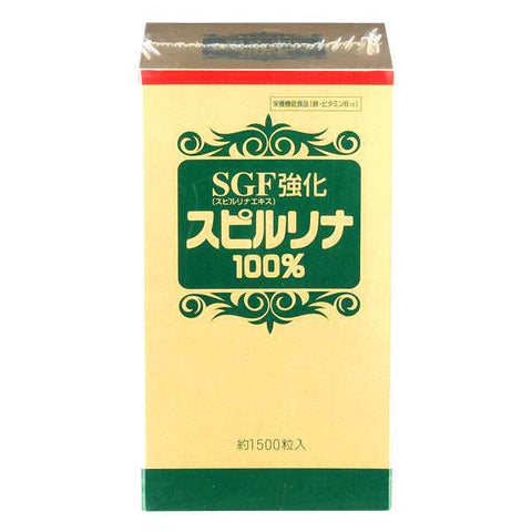 Japan Algae Sgf Enhanced Spirulina 100% 1500 Tablets - Japanese Vitamins And Herbal Supplements