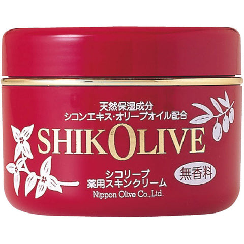 Nippon Olive Shik Olive Medicated Cream Fragrance- Free 180g - Japanese Moisturizing Cream