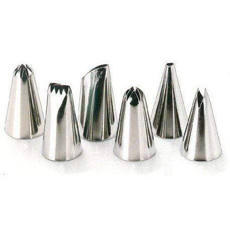 Shimotori Stainless Steel Icing Piping Nozzle Pastry Decorating Tips (Set Of 6)