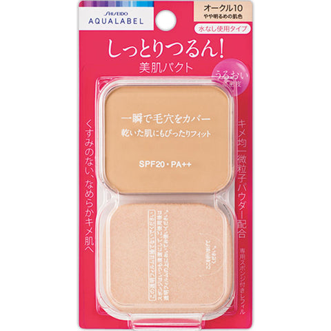 Shiseido Aqua Label Moist Powder Foundation Ochre 10 SPF20 PA++ [refill] - Powder Foundation