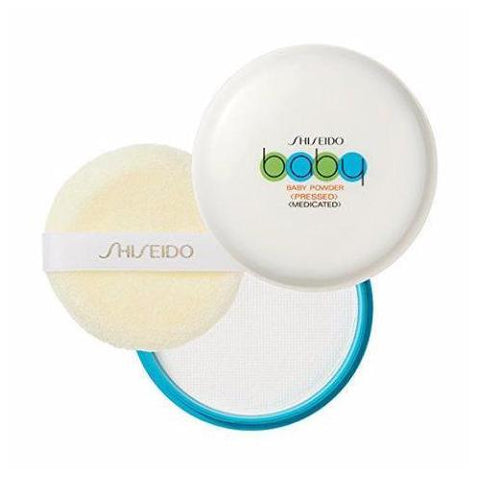 Shiseido Medicated Baby Powder Pressed With Soft Puff 50g - Japanese Pressed Powder