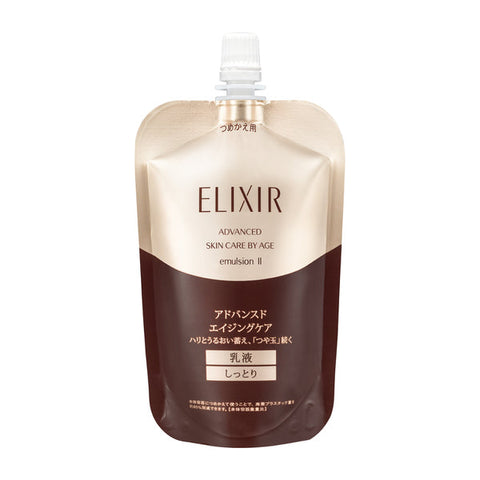 Shiseido Elixir Advanced Emulsion T II Moist [refill] 110ml - Moisturizing Aging Care Emulsion