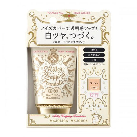 Shiseido Majolica Majorca Milky Wrapping Foundation 02 Beige SPF30 PA+++ 30g