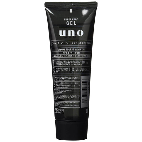 Shiseido - Uno Super Hard Hair Gel For Men Wet Effect 180g