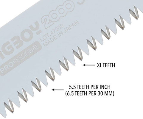 Silky Big Boy 2000 Replacement Blade 357-36 2000R - Japan Folding Saw With Dual-Hand Grip For Powerful Quick Cuts