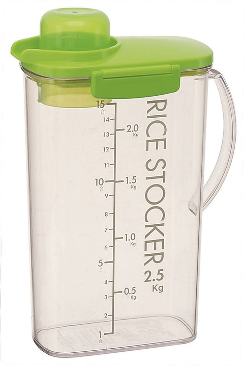 Skater Rice Stocker Bin 2.5Kg Green Japan Refrigerator