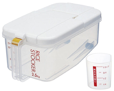 Skater 2.5Kg Refrigerator Rice Bins Horizontal Made In Japan - Rbi2-A