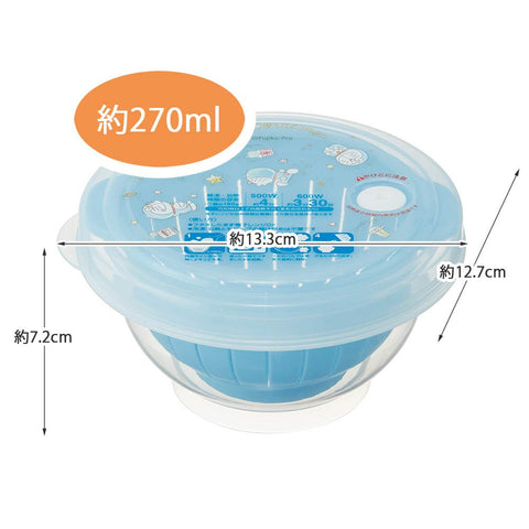 Skater Thin Rice Frozen Storage Container 270Ml Japan Doraemon Twinkle Pastel Sanrio