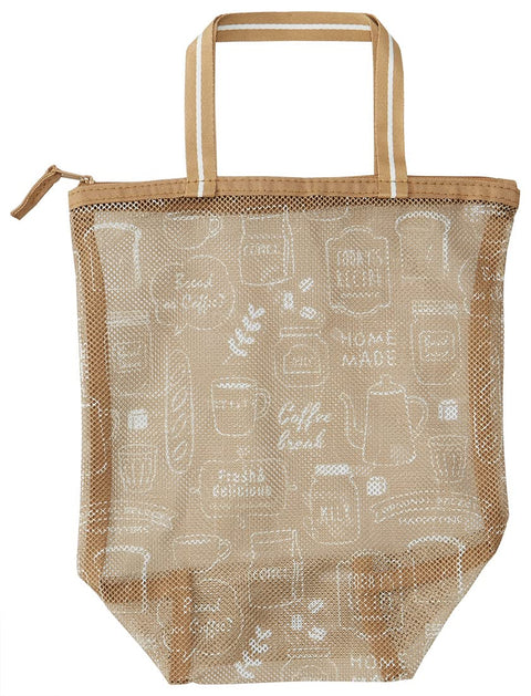 Skater Japan Vegetable Net Storage Bag M 25X27X12Cm Cafe Nv2-A