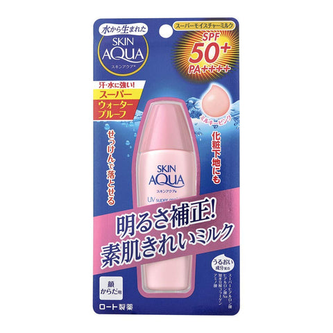 Skin Aqua Super Moisture Milk Sunscreen Spf50 Pa++++ Japan 40Ml Waterproof