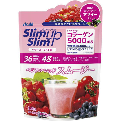 Asahi Slim Up Slim Veggie Full Red Smoothie 300g - Japanese Health Foods And Supplements