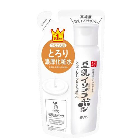 Sana Smooth Honpo Very Moist Toner Nc For Refilling 180ml - Soy Milk Facial Toner