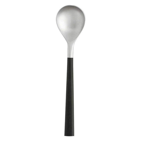 Nihon Yoshokki Japan Sori Yanagi Black Handle Dessert Spoon 18Cm