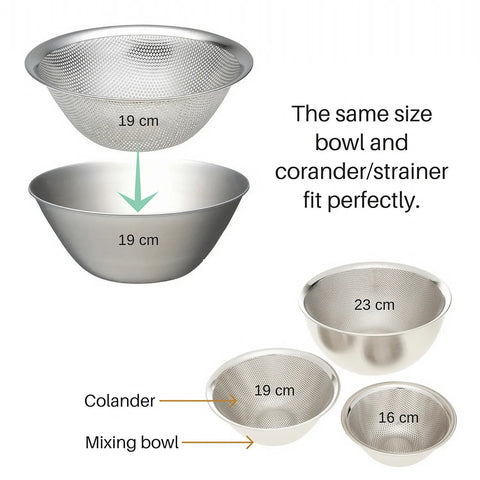 Sori Yanagi Stainless Steel Perforated Colander 16cm