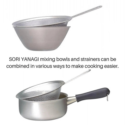 Sori Yanagi Stainless Steel Perforated Strainer With Handle 16cm