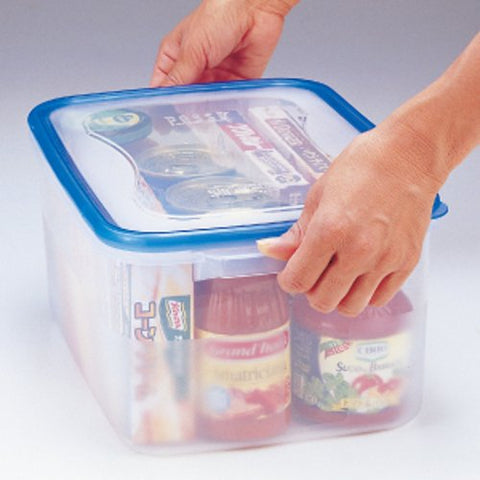 Squirrel 8L Clear Blue Storage Container Made In Japan Wj-3 With Hard Passe Antibacterial Treatment