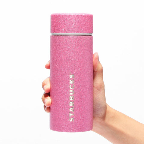 Stainless Steel Starbucks Japan Bottle 355ml Glitter Pink - Japan With Love